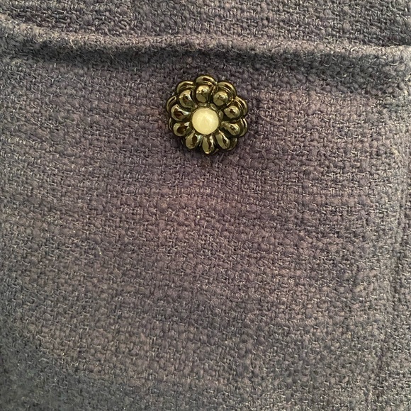 Karl Lagerfeld Paris classic tweed style sheath dress in medium blue. Size 8. - Picture 2 of 7